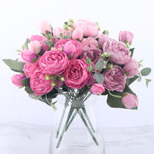 Load image into Gallery viewer, Rose Pink Silk Peony Artificial Flowers