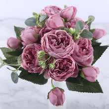Load image into Gallery viewer, Rose Pink Silk Peony Artificial Flowers