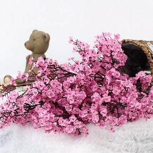 Cherry Blossoms Artificial Flowers Baby's Breath Gypsophila Fake Flower